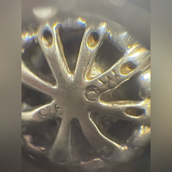 Stunning 925 Italian Sterling Silver Genuine Black Grey Pearl wDiamonds Necklace - Picture 12 of 13